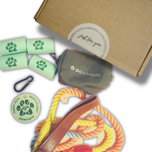 Pawtopia Premium Dog Waste Bags gift set: Walk-n-Wag set