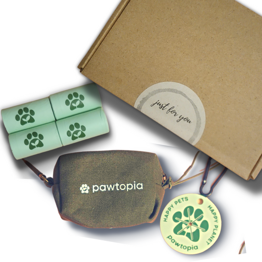 Pawtopia Premium Dog Waste Bags gift set: Eco-Pawty Box